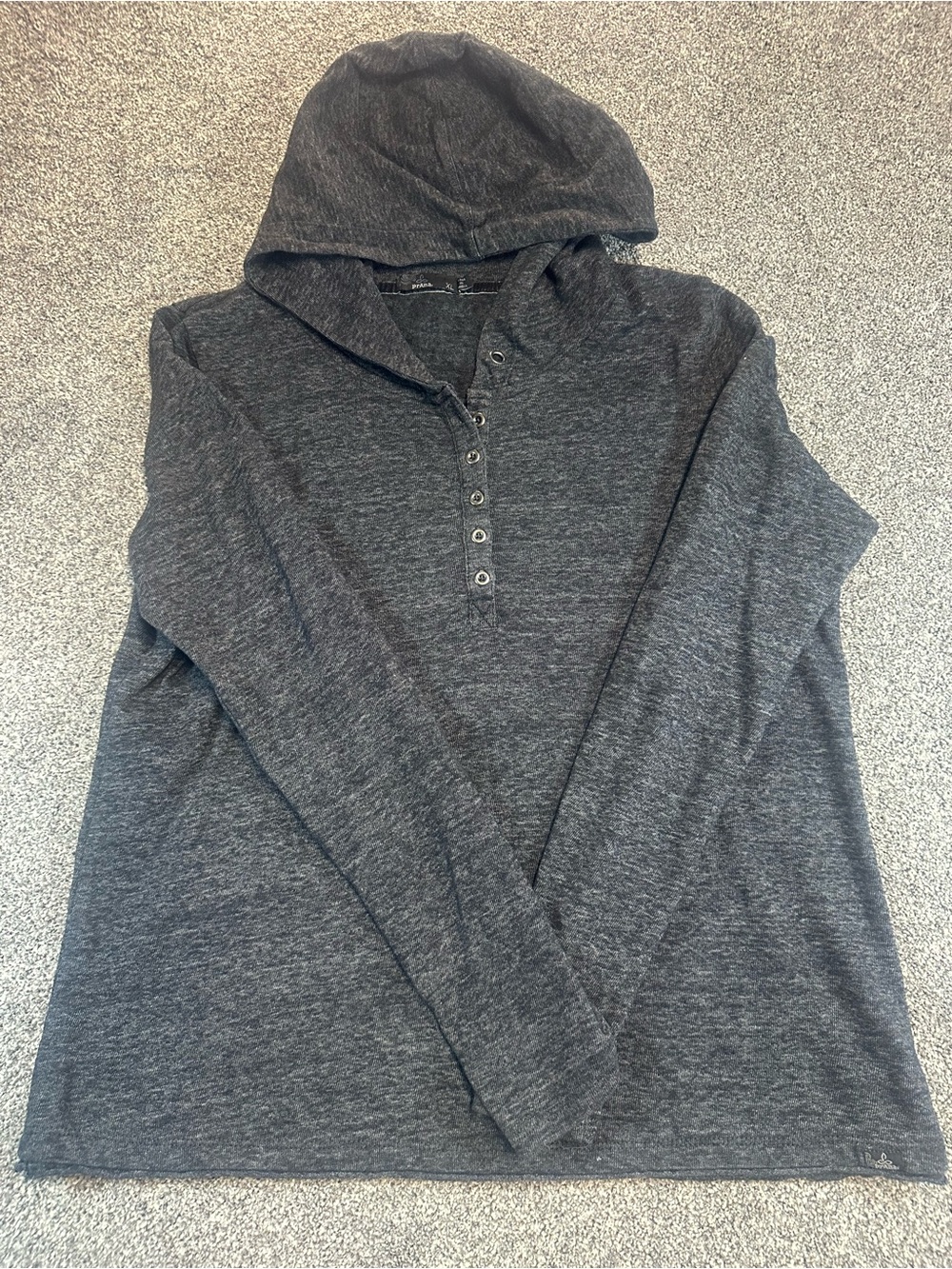 prAna Women’s Hooded Henley Pullover – Size XL
